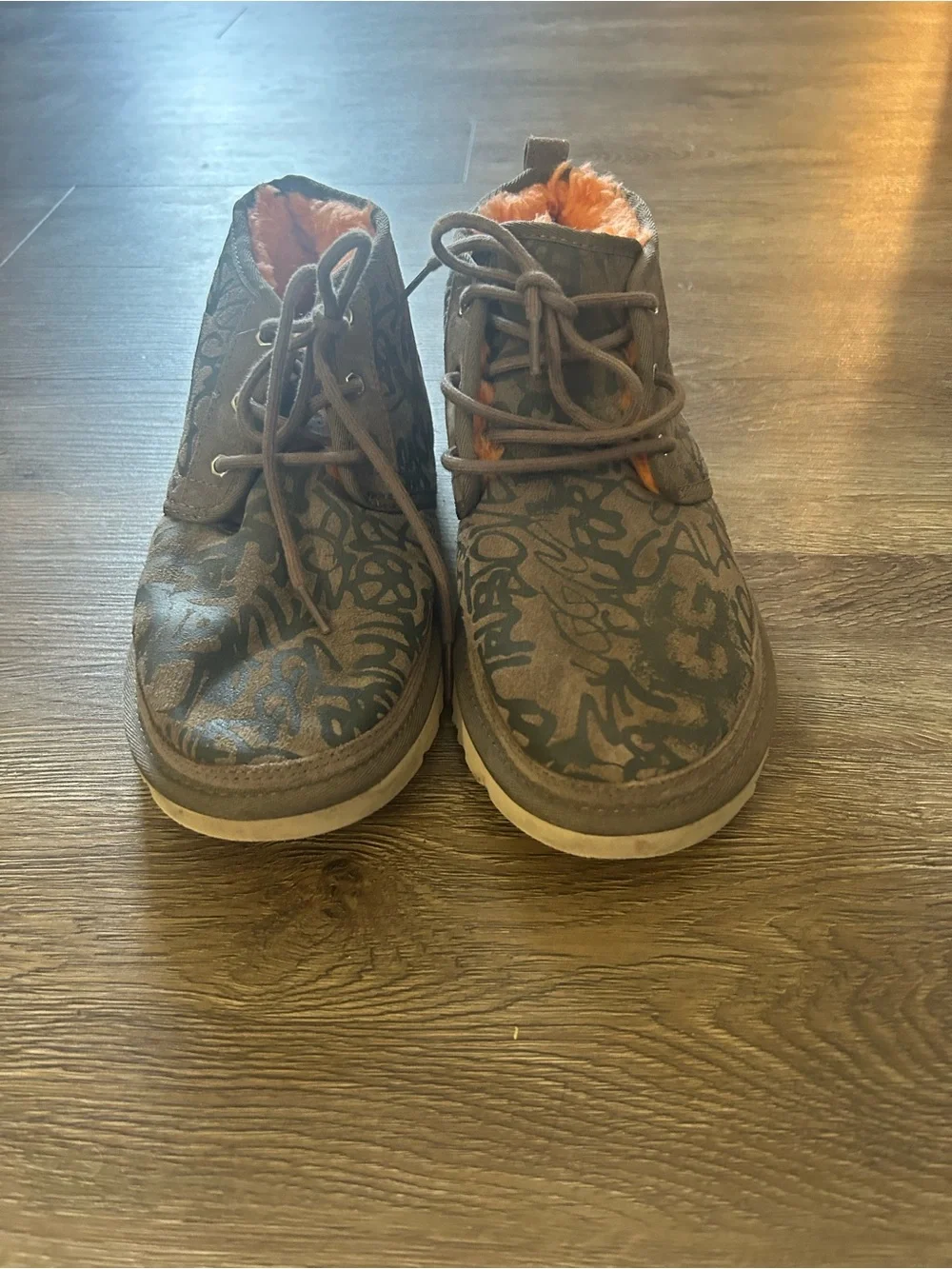 UGG Men’s Taupe Brown Graffiti Chukka Boots